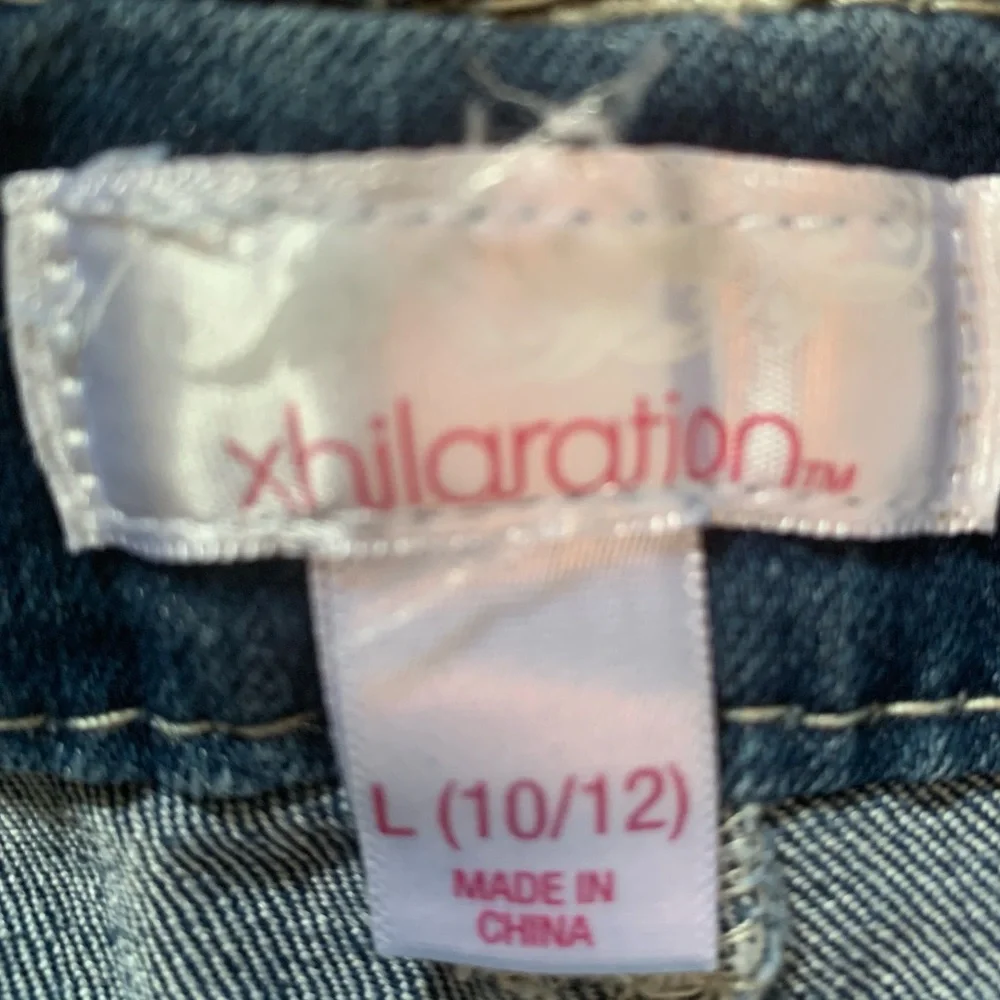 Like New! Xhilaration Girls Blue Jean Shorts Size 10/12 - Picture 7 of 7